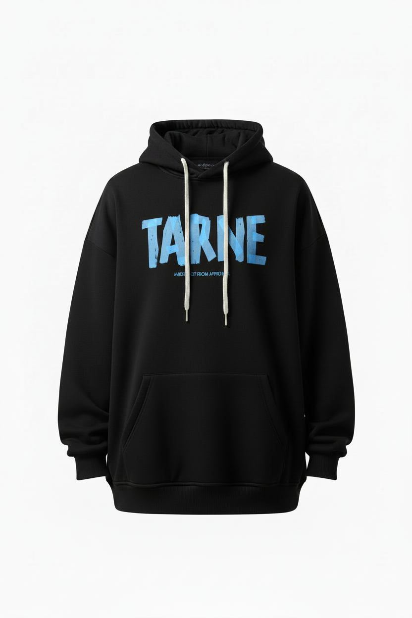 Fleece Hoodie for Men, Streetwear Style,  Loose Fit, Oversized Casual Sweatshirt, High-Street Design
