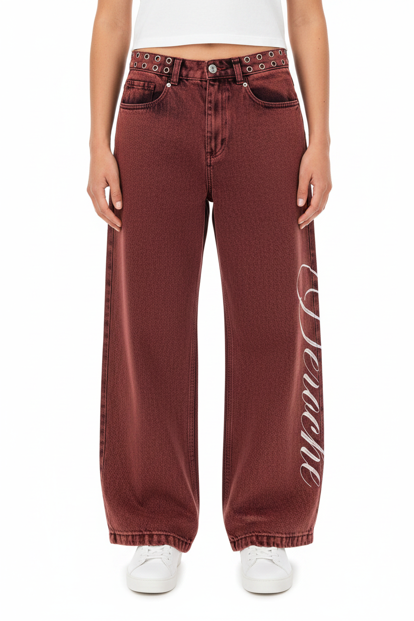 Embroidered Vintage Jeans