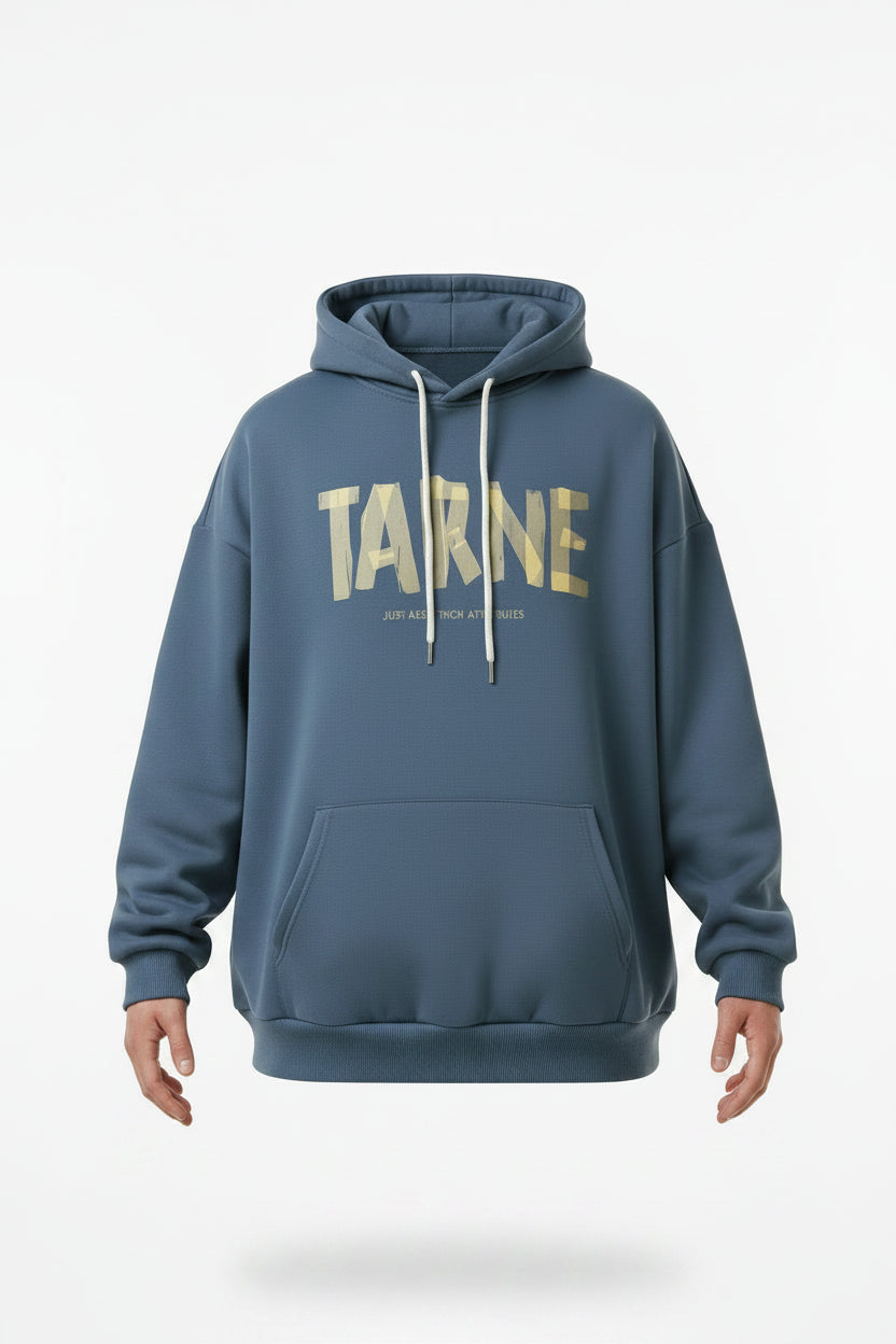 Fleece Hoodie for Men, Streetwear Style,  Loose Fit, Oversized Casual Sweatshirt, High-Street Design